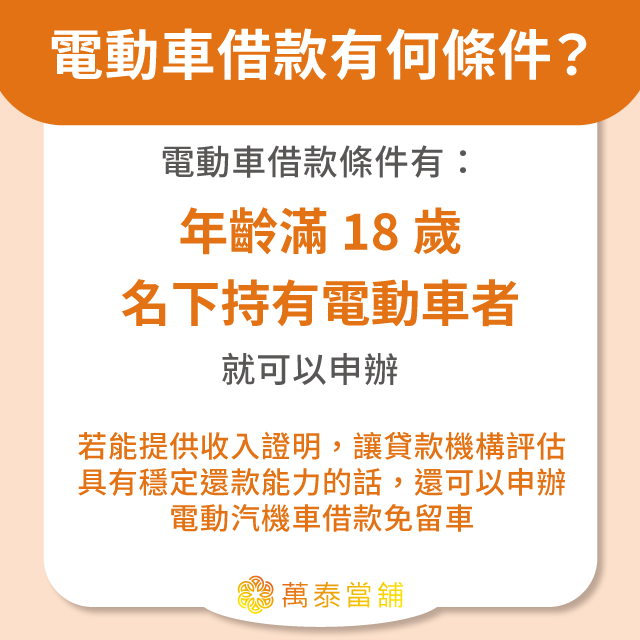 電動車借款條件