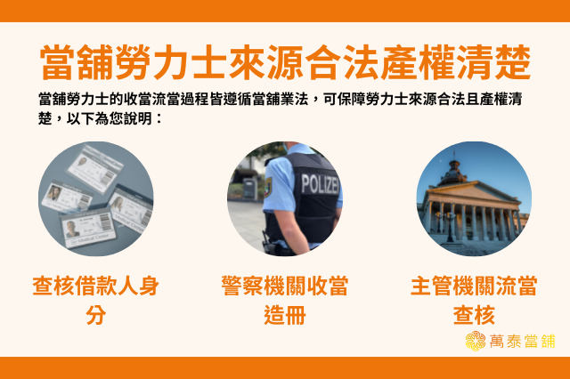 當舖勞力士來源合法產權清楚
