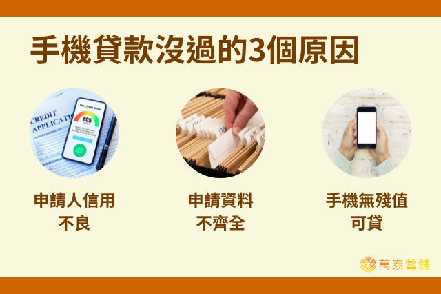 手機貸款沒過原因